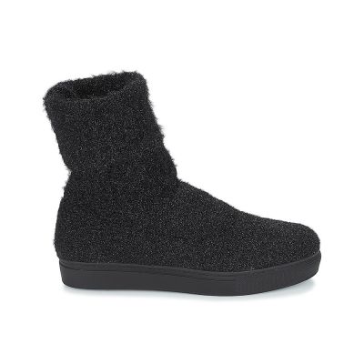 BOOTS ANDRÉ FEMME CROCUS CUIR NOIR